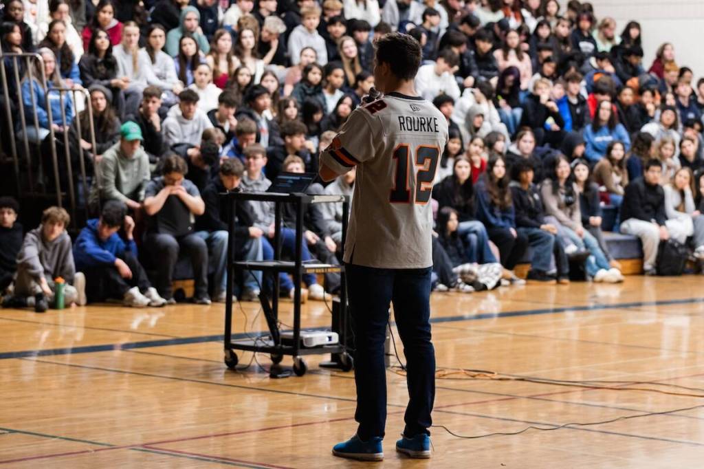 The BC Lions will be visiting schools in Kelowna, Vernon, Kamloops, and Prince George in the coming months. (Steven Chang/BC Lions)