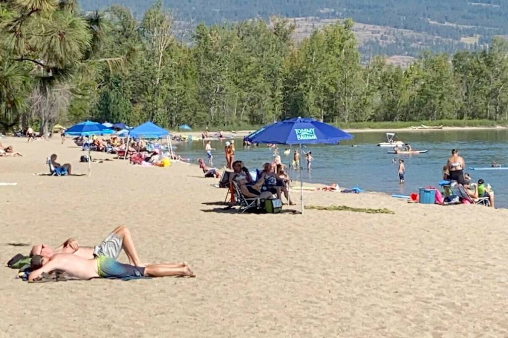 During the summer months, beaches are great places to enjoy the heat. Unfortunately, summer temperatures are still a few months away. (John Arendt/Summerland Review)